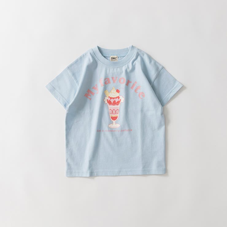 20:サックス_パフェ | 【DRC/WEB限定】ガールズアソートグラフィック半袖Tシャツ | ブランシェス