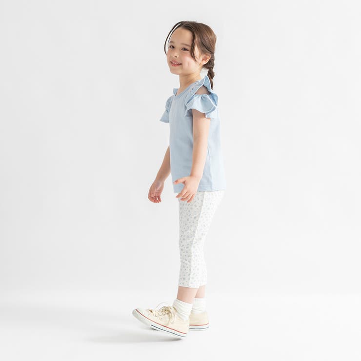 【DRC/WEB限定】肩あきフリル半袖Tシャツ | ブランシェス | 詳細画像5 