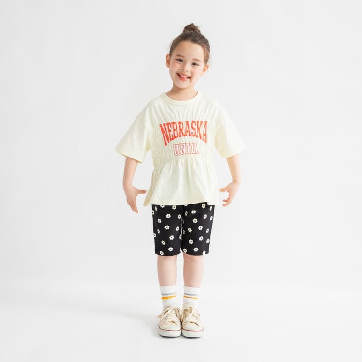 【WEB限定/DRC】シャーリングロゴ半袖Tシャツ | ブランシェス | 詳細画像15 