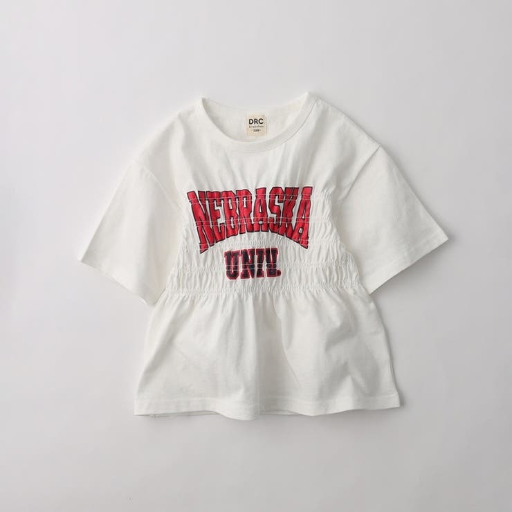 【WEB限定/DRC】シャーリングロゴ半袖Tシャツ | ブランシェス | 詳細画像2 