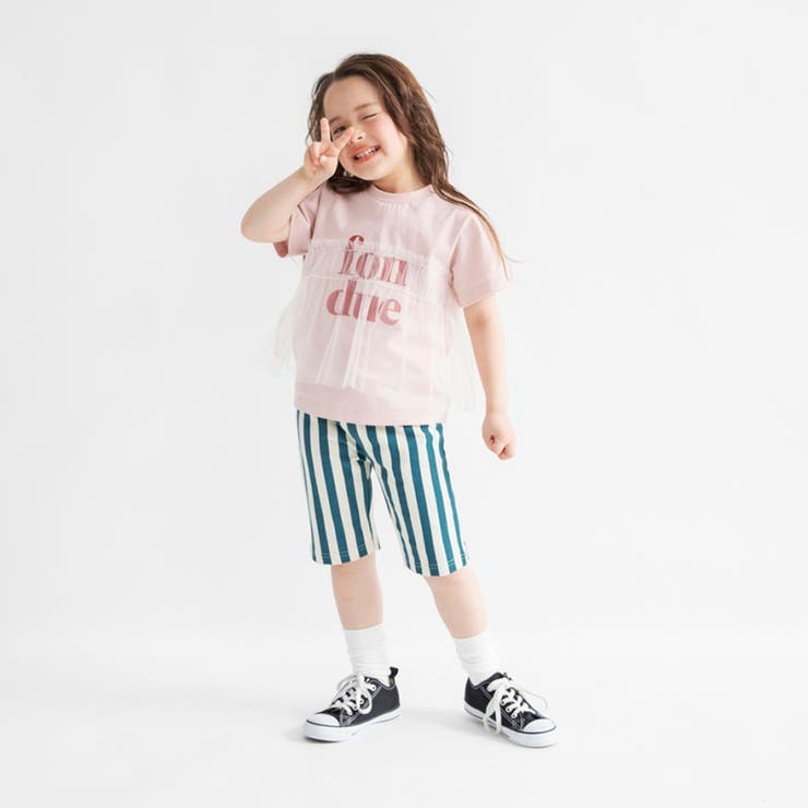 【WEB限定/DRC】チュールドッキング半袖Tシャツ | ブランシェス | 詳細画像11 