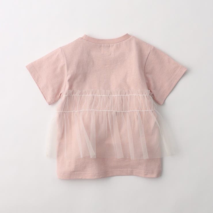 【WEB限定/DRC】チュールドッキング半袖Tシャツ | ブランシェス | 詳細画像14 