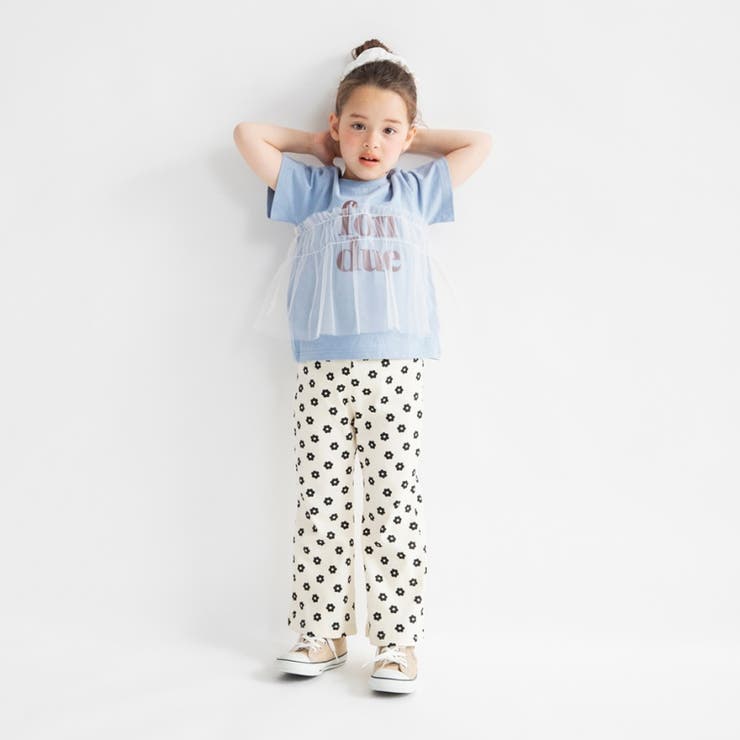 【WEB限定/DRC】チュールドッキング半袖Tシャツ | ブランシェス | 詳細画像17 