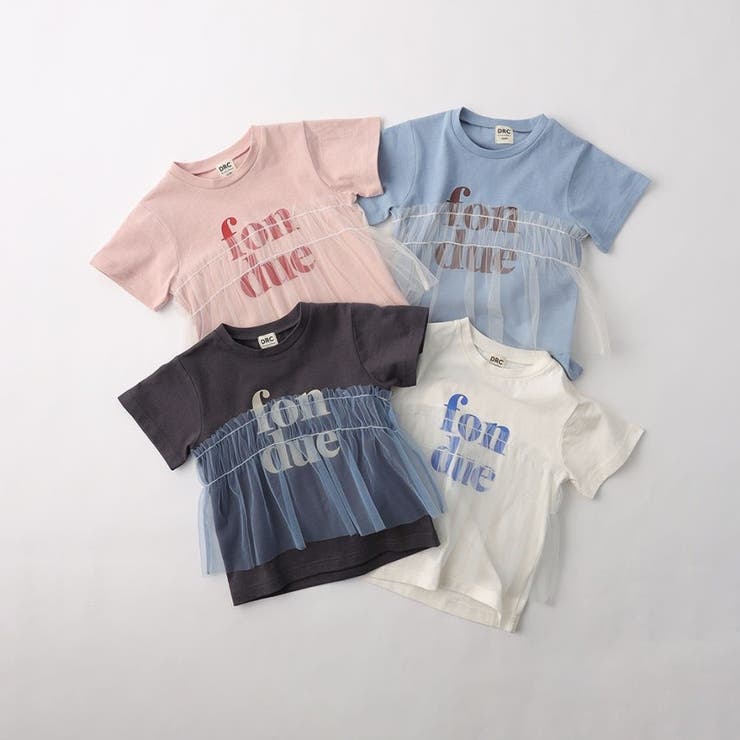 【WEB限定/DRC】チュールドッキング半袖Tシャツ | ブランシェス | 詳細画像2 