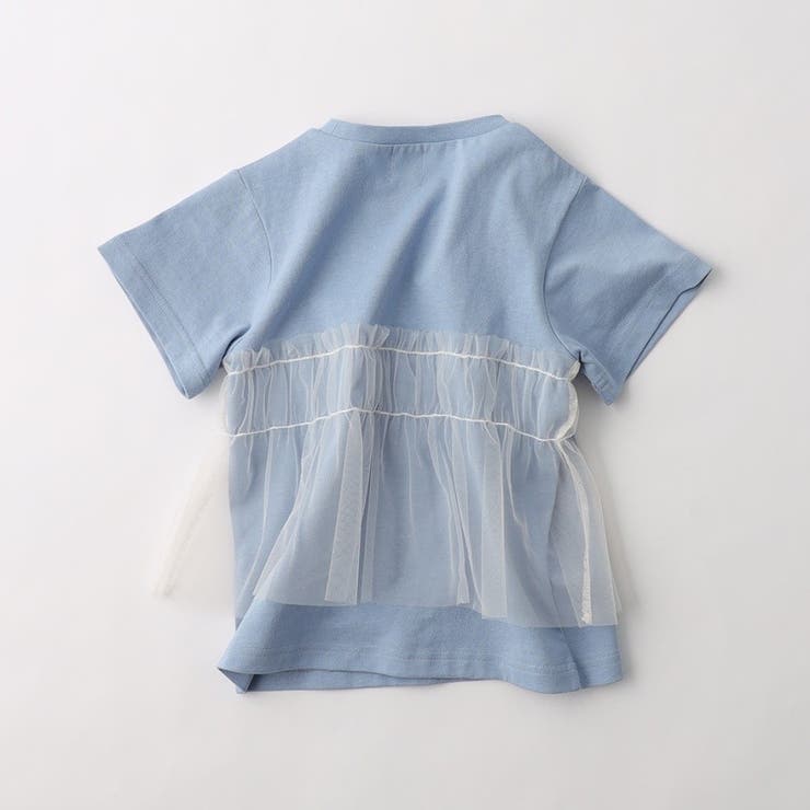 【WEB限定/DRC】チュールドッキング半袖Tシャツ | ブランシェス | 詳細画像20 