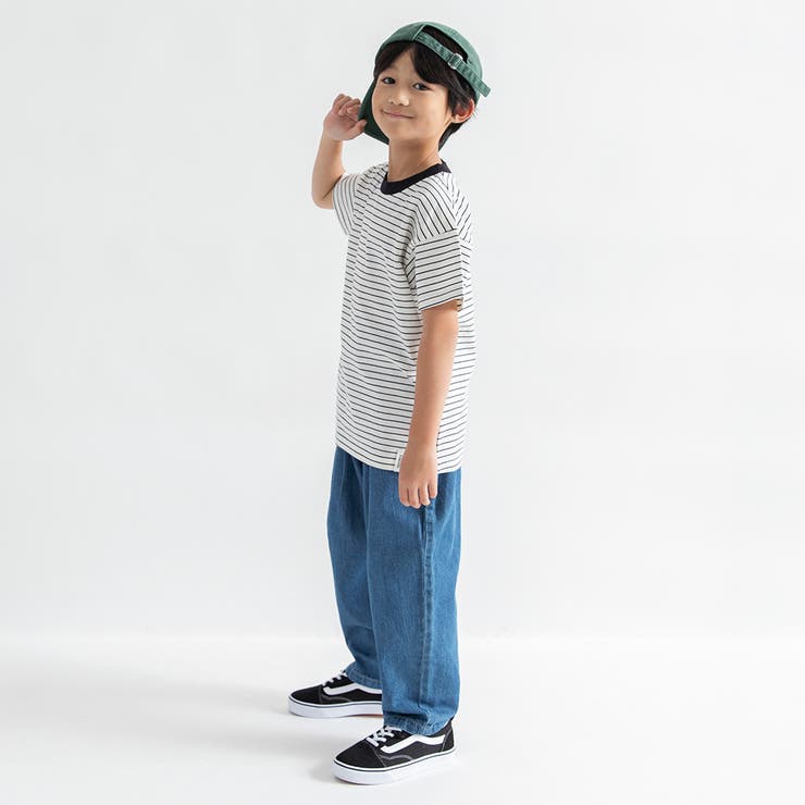 【WEB限定/DRC】無地・ボーダー半袖Tシャツ | ブランシェス | 詳細画像4 