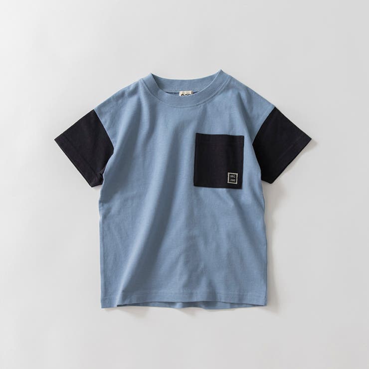 91:ブルー | 【WEB限定/DRC】ポケット半袖Tシャツ | ブランシェス