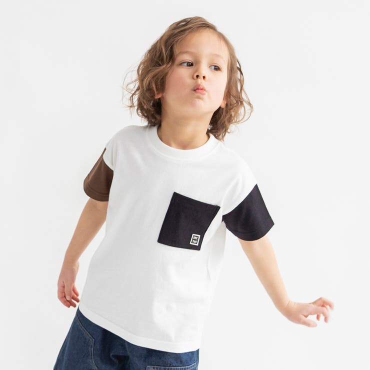 92:オフ白_ミックス | 【WEB限定/DRC】ポケット半袖Tシャツ | ブランシェス