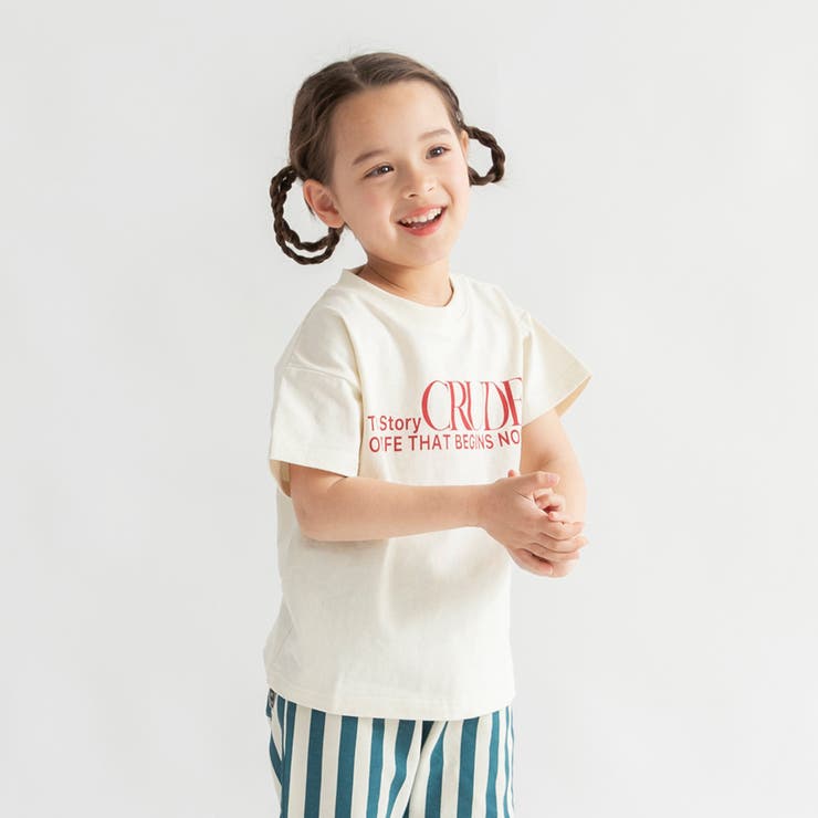 04:アイボリー | 【DRC/WEB限定】アソートグラフィック半袖Tシャツ | ブランシェス