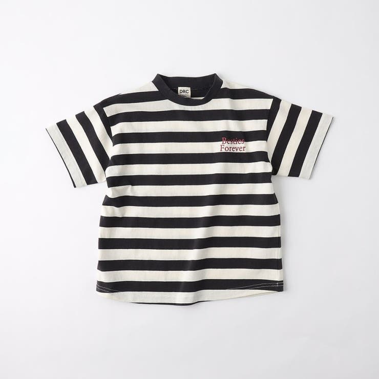 オフホワイト | 【WEB限定/DRC】ボーダー半袖Tシャツ | ブランシェス
