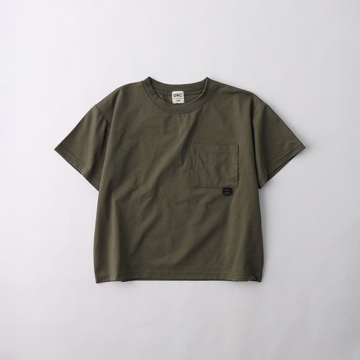 カーキ | 【セットアップ可 アクティブテックス】吸水 速乾ポケット半袖Tシャツ | ブランシェス