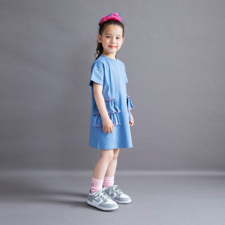 【WEB限定/DRC】配色メロウフリル半袖ワンピース | ブランシェス | 詳細画像16 