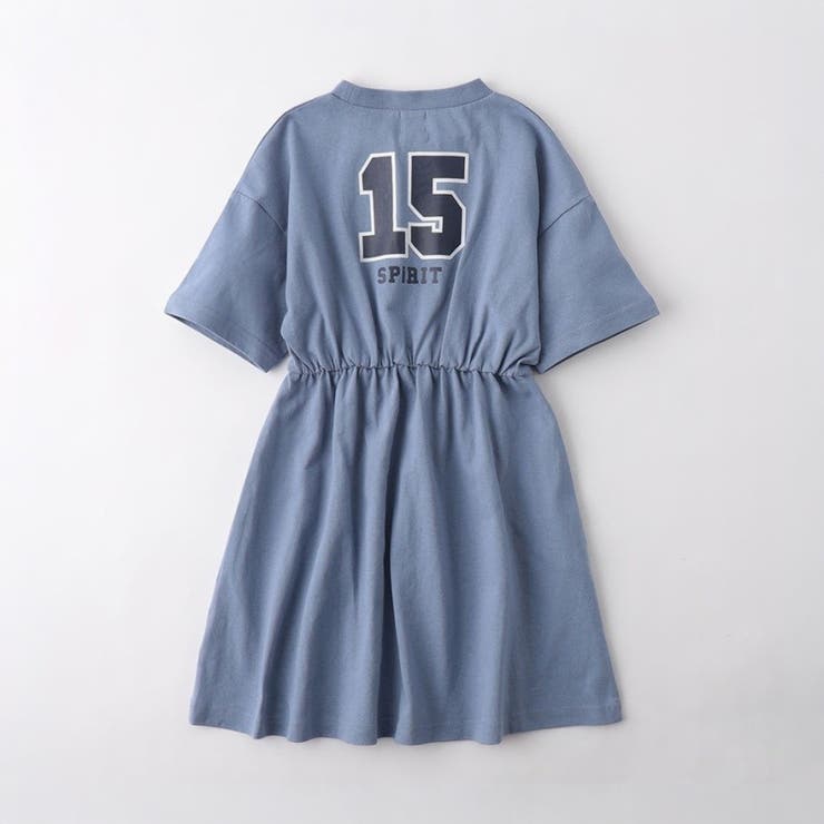 【WEB限定/DRC】BACKロゴ切替半袖ワンピース | ブランシェス | 詳細画像15 