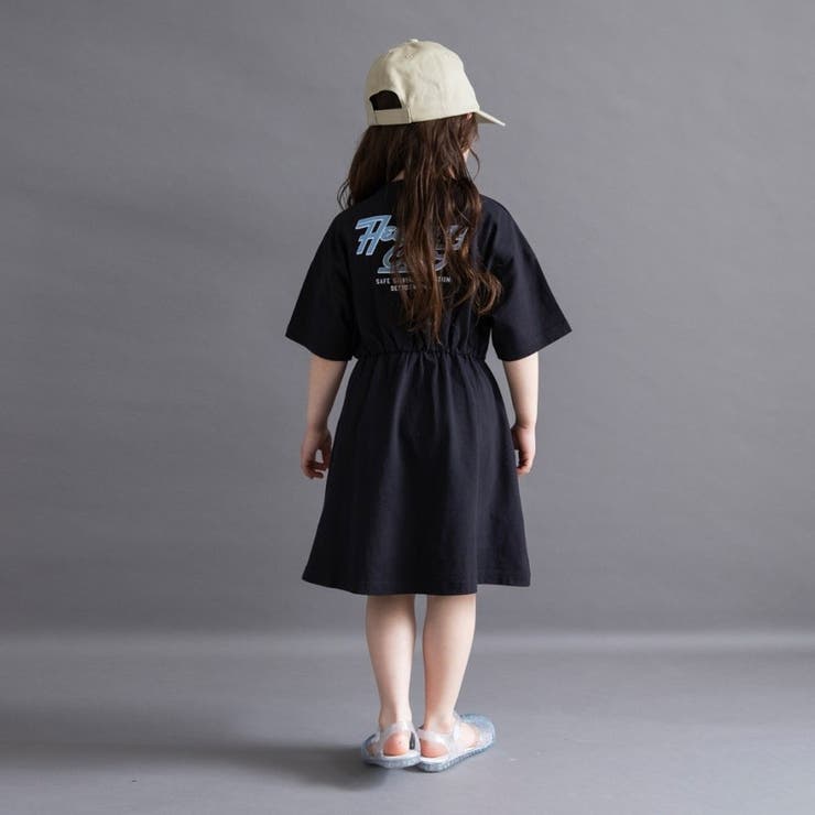 【WEB限定/DRC】BACKロゴ切替半袖ワンピース | ブランシェス | 詳細画像18 