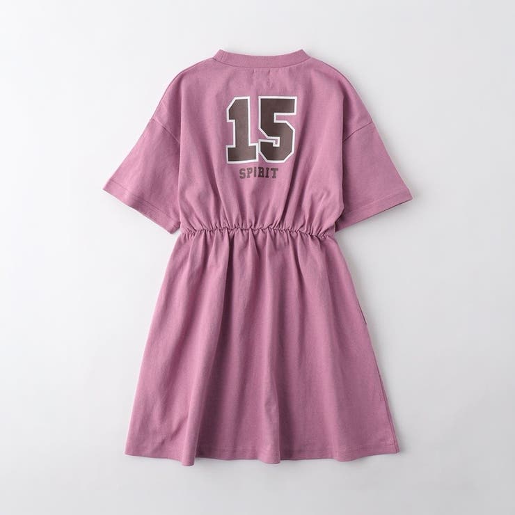 【WEB限定/DRC】BACKロゴ切替半袖ワンピース | ブランシェス | 詳細画像8 