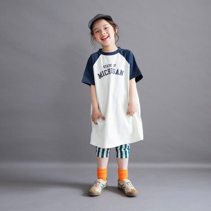 【WEB限定/DRC】ラグラン半袖ワンピース | ブランシェス | 詳細画像3 