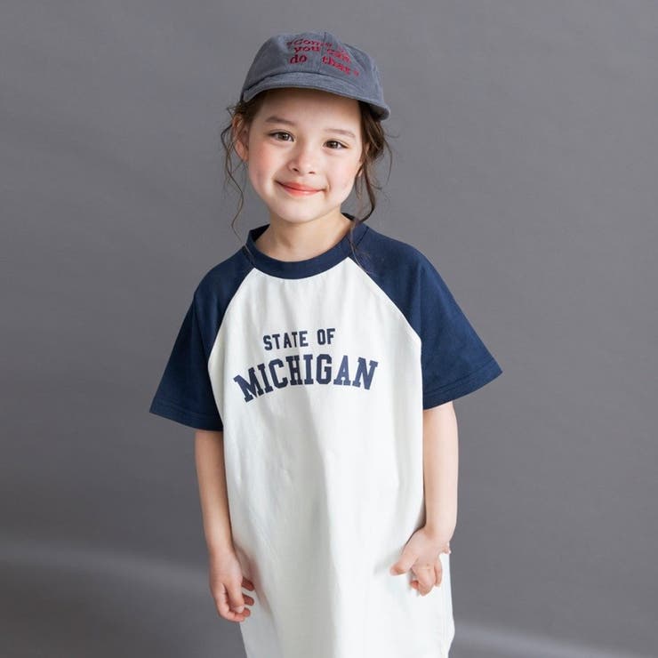 【WEB限定/DRC】ラグラン半袖ワンピース | ブランシェス | 詳細画像7 