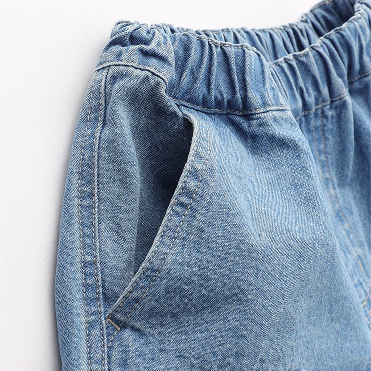 【WEB限定 DRC】ダブルニー デニム | ブランシェス | 詳細画像9 