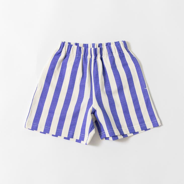 45:パープル_ストライプ | 【WEB限定 DRC】カラバリカット ハーフパンツ | ブランシェス