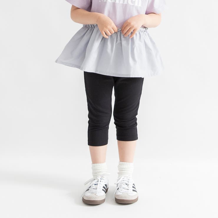 85:ブラック | 【WEB限定 DRC】カットソー7分丈パンツ キッズ | ブランシェス