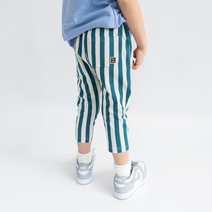 96:グリーン_ストライプ | 【WEB限定 DRC】カットソー7分丈パンツ キッズ | ブランシェス