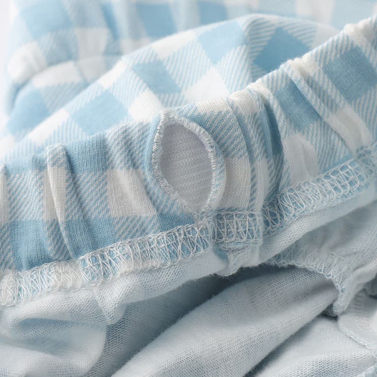 【WEB限定/DRC】ギンガムフリル半袖パジャマ | ブランシェス | 詳細画像10 