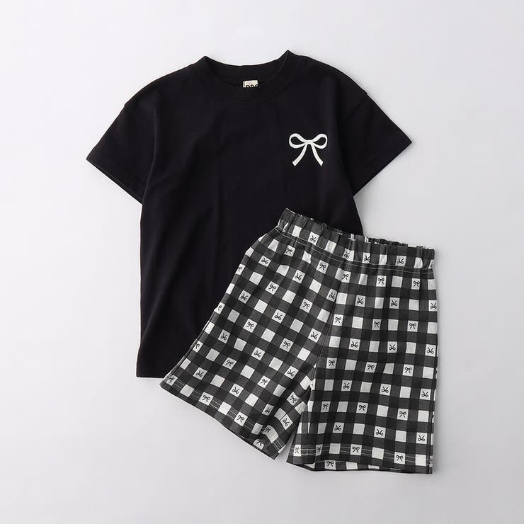 ブラック | 【WEB限定/DRC】ガールズアソート半袖パジャマ | ブランシェス