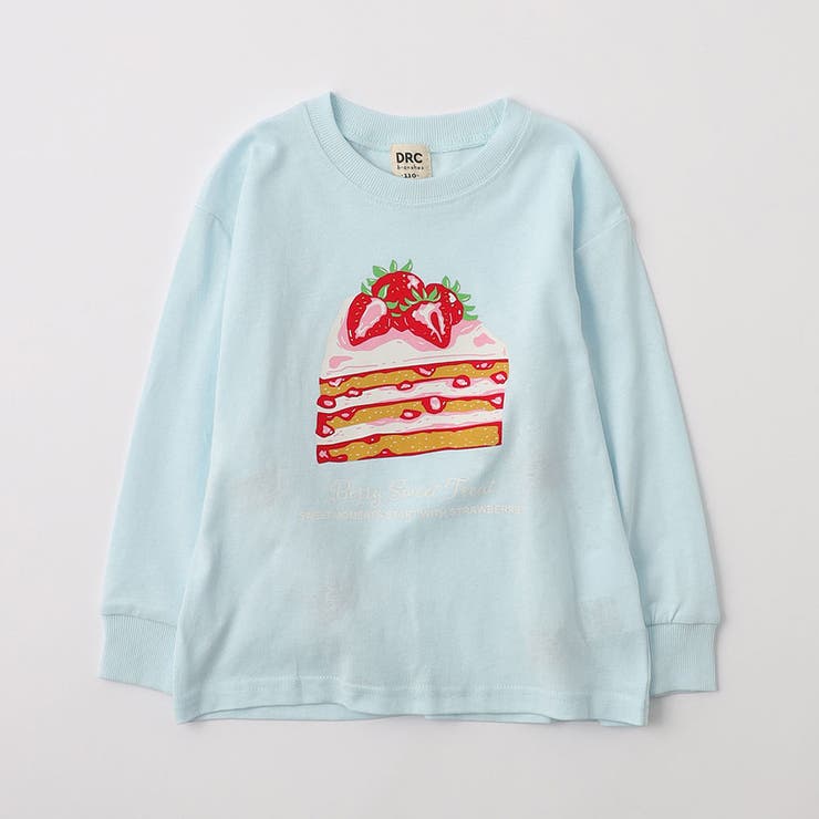 20:サックス | 【WEB限定 DRC】アソートガールズグラフィック長袖Tシャツ 通園 | ブランシェス