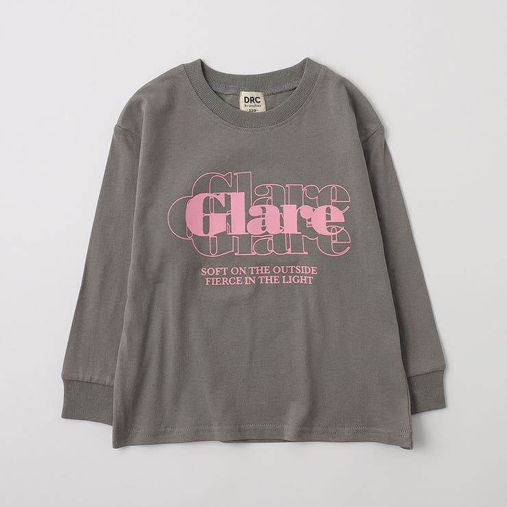 78:チャコールグレー | 【WEB限定 DRC】アソートガールズグラフィック長袖Tシャツ 通園 | ブランシェス