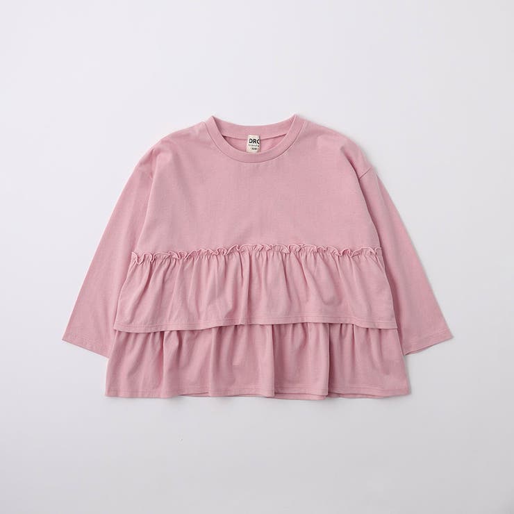 【WEB限定/DRC】2段フリル長袖Tシャツ トップス 通学 通園 150cm | ブランシェス | 詳細画像2 