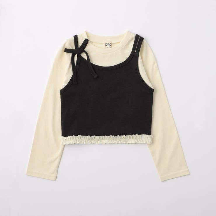 ブラック | 【WEB限定/DRC】ビスチェドッキング長袖Tシャツ | ブランシェス