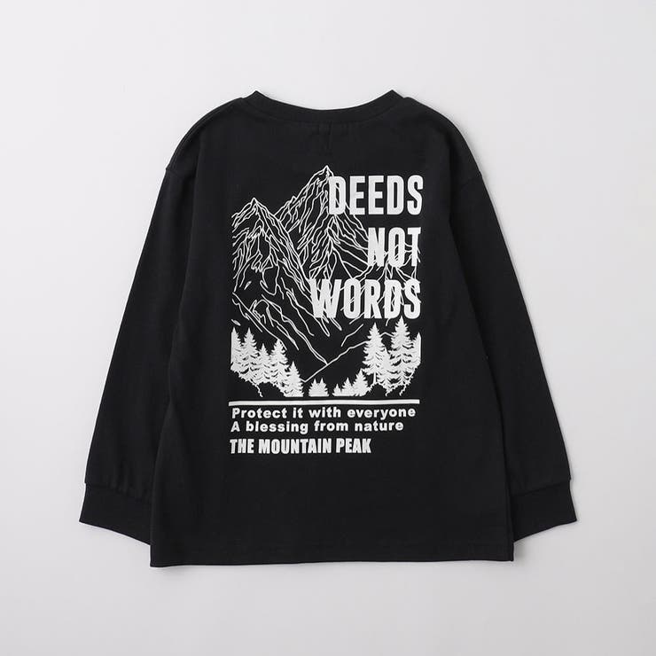91:ブラック2 | 【WEB限定 DRC】アソートグラフィック長袖Tシャツ 通園 | ブランシェス