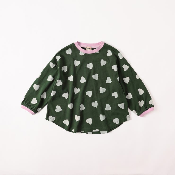 グリーン | 【WEB限定 DRC】総柄長袖Tシャツ150cm ジュニア | ブランシェス