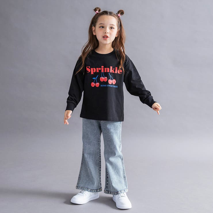 【WEB限定 DRC】ストレッチデニムフレアロングパンツ150cm ジュニア | ブランシェス | 詳細画像4 