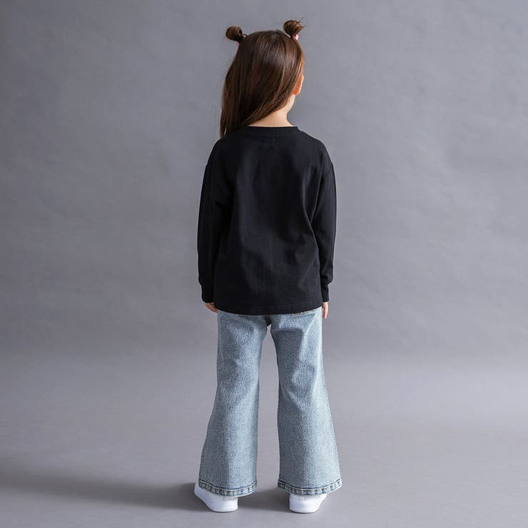 【WEB限定 DRC】ストレッチデニムフレアロングパンツ150cm ジュニア | ブランシェス | 詳細画像6 