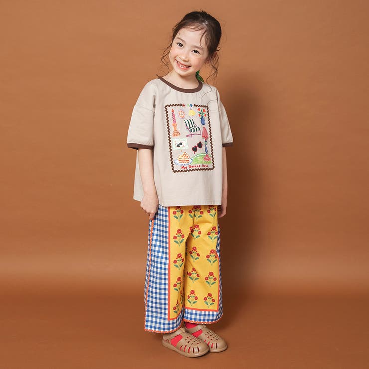 【WEB限定/りぃー×branshesコラボ】リンガー半袖Tシャツ | ブランシェス | 詳細画像11 