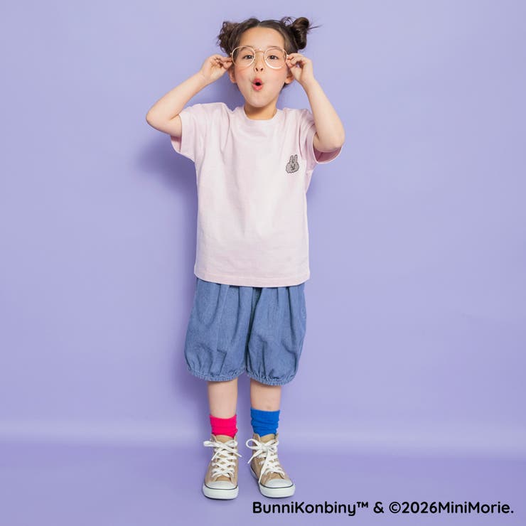 【WEB限定/BUNNI KONBINY】ワンポイント刺繍半袖Tシャツ/こども | ブランシェス | 詳細画像16 