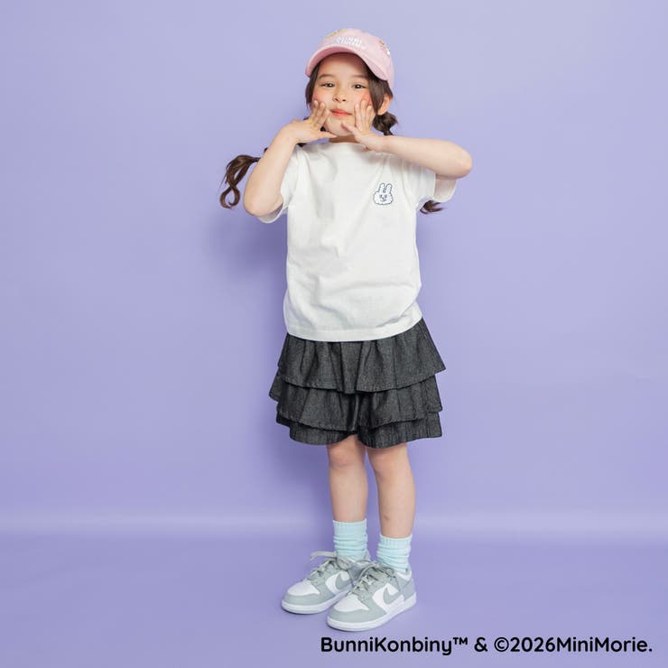 【WEB限定/BUNNI KONBINY】ワンポイント刺繍半袖Tシャツ/こども | ブランシェス | 詳細画像4 