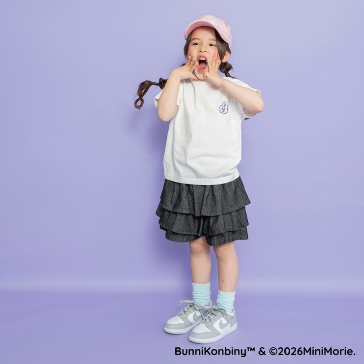 【WEB限定/BUNNI KONBINY】ワンポイント刺繍半袖Tシャツ/こども | ブランシェス | 詳細画像5 