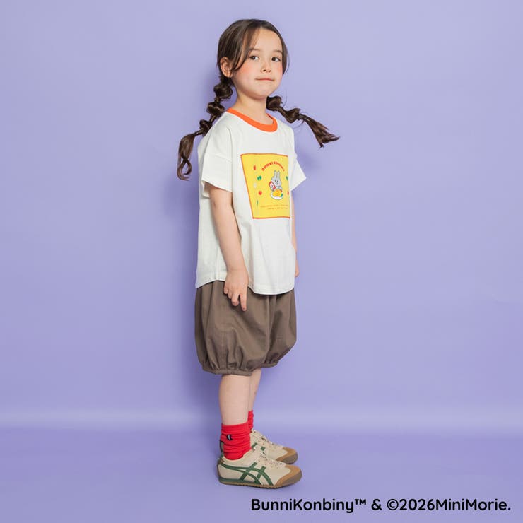 【WEB限定/BUNNI KONBINY】アップリケリンガー半袖Tシャツ | ブランシェス | 詳細画像15 