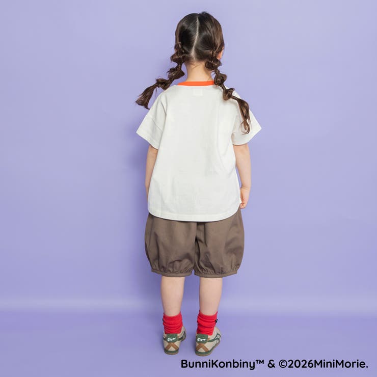 【WEB限定/BUNNI KONBINY】アップリケリンガー半袖Tシャツ | ブランシェス | 詳細画像17 