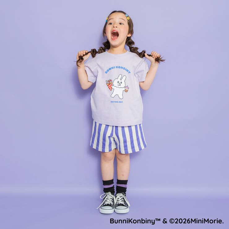 【WEB限定/BUNNI KONBINY】アソートキャラクター半袖Tシャツ | ブランシェス | 詳細画像22 