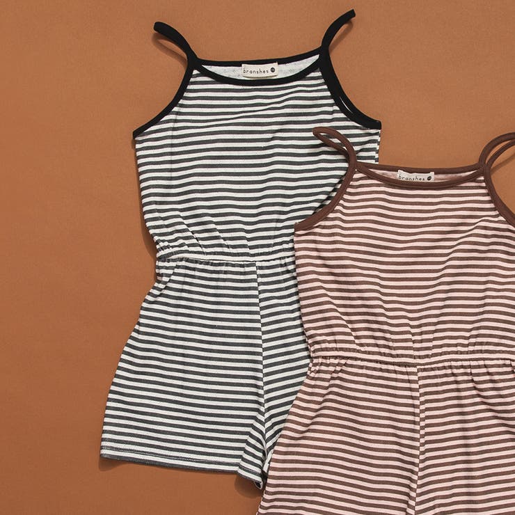 【WEB限定/りぃー×branshesコラボ】ボーダーキャミサロペット | ブランシェス | 詳細画像11 