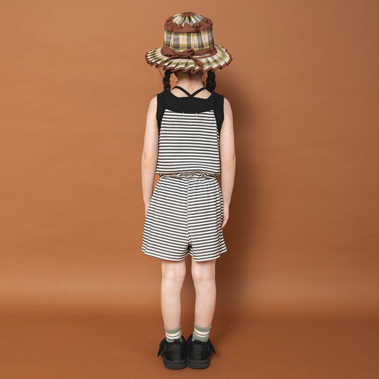 【WEB限定/りぃー×branshesコラボ】ボーダーキャミサロペット | ブランシェス | 詳細画像16 