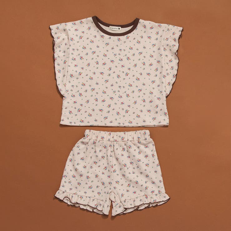 【WEB限定/りぃー×branshesコラボ】小花柄ワッフルセットアップ | ブランシェス | 詳細画像12 