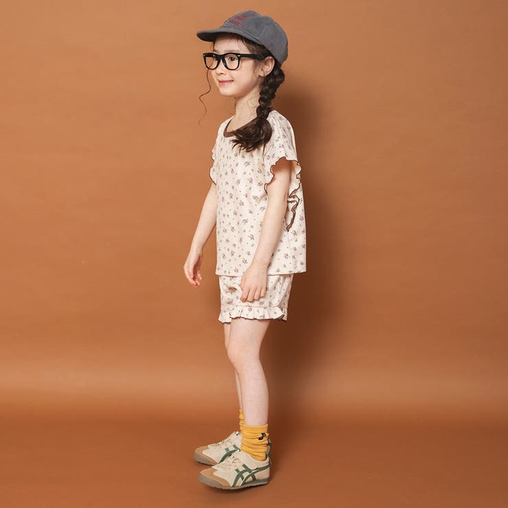 【WEB限定/りぃー×branshesコラボ】小花柄ワッフルセットアップ | ブランシェス | 詳細画像15 
