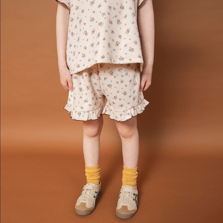 【WEB限定/りぃー×branshesコラボ】小花柄ワッフルセットアップ | ブランシェス | 詳細画像17 