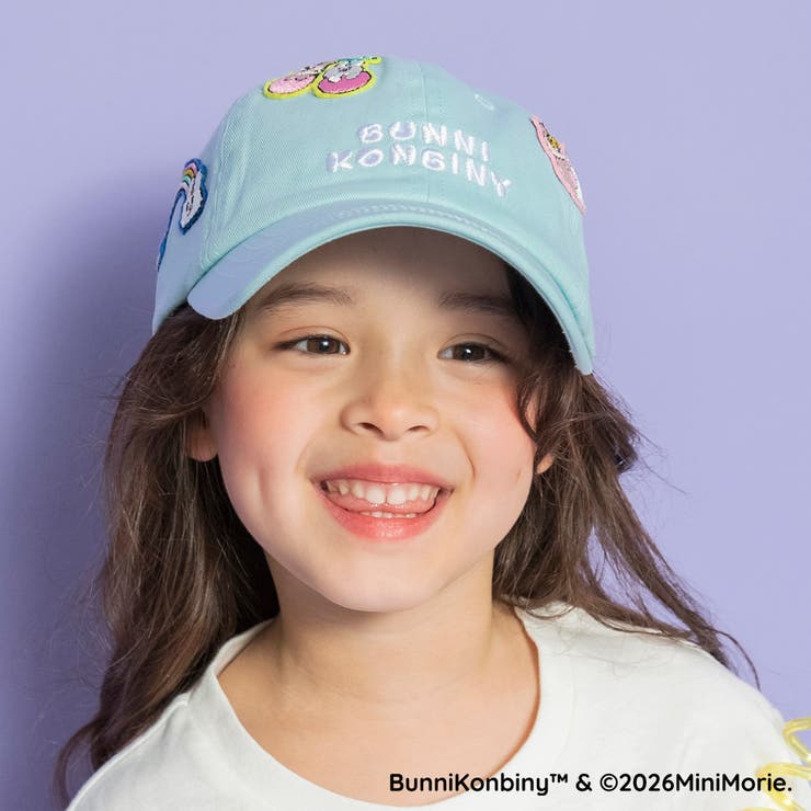 【WEB限定/BUNNI KONBINY】ワッペン付キャップ | ブランシェス | 詳細画像16 