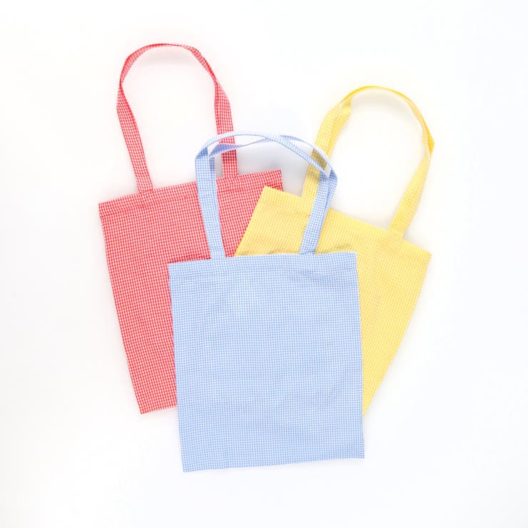 【WEB限定/BUNNI KONBINY】アップリケギンガムトートバッグ | ブランシェス | 詳細画像13 