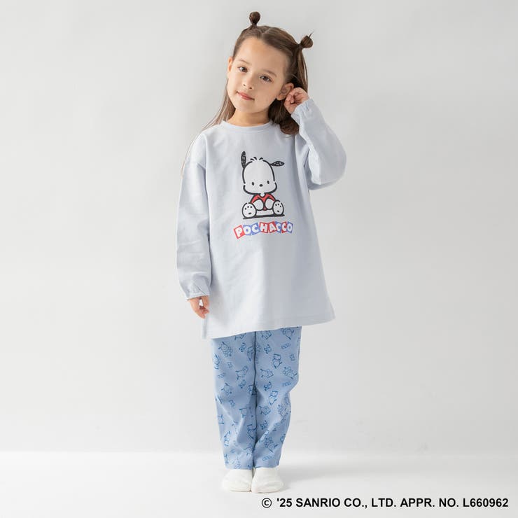 77_ブルー_ポチャッコ | 長袖ルームウェア こども パジャマ | ブランシェス